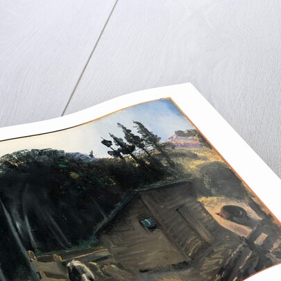 Three Pigs and a Mountain, c.1922 by George Wesley Bellows