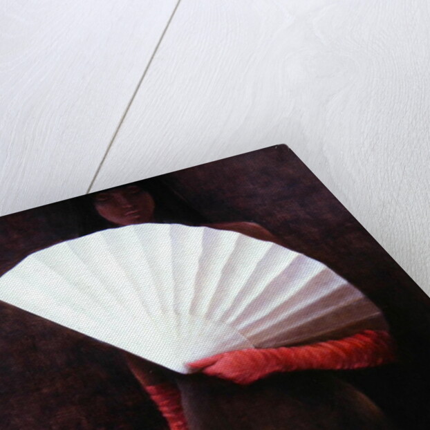 Girl with White Fan by Lincoln Seligman