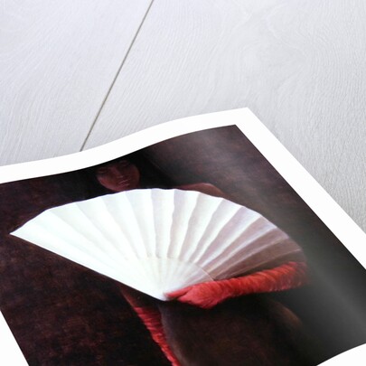 Girl with White Fan by Lincoln Seligman
