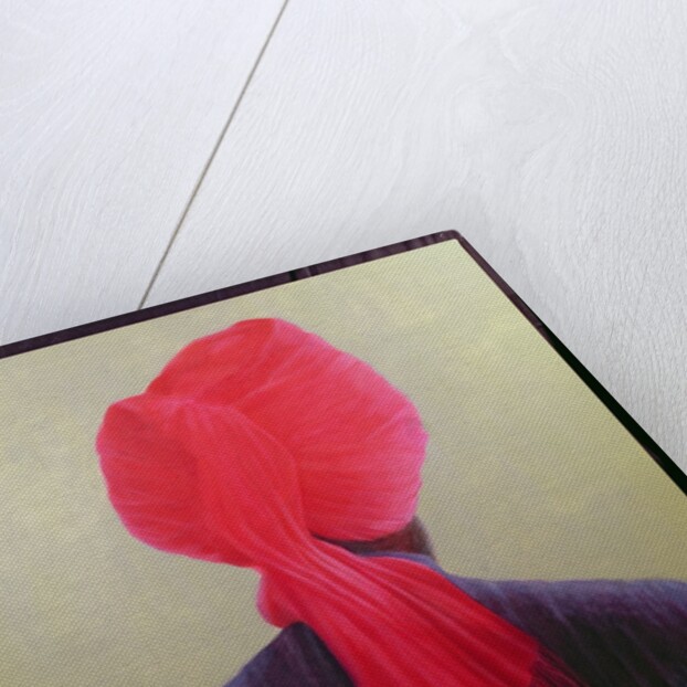Red Turban, Purple Jacket by Lincoln Seligman
