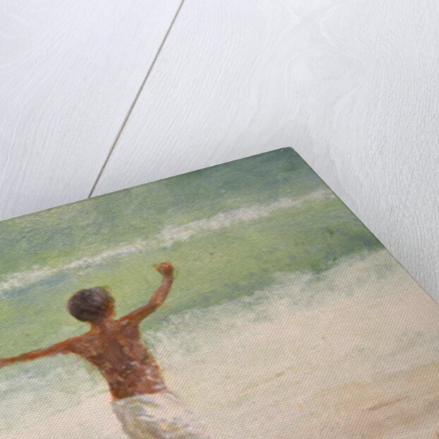 Boy and Dog, Lifeguard by Lincoln Seligman