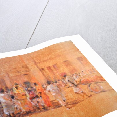 Village Scene, Jaipor by Lincoln Seligman