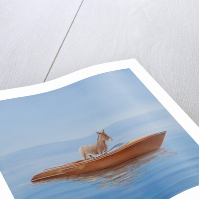 Donkey in a Riva, 2010 by Lincoln Seligman