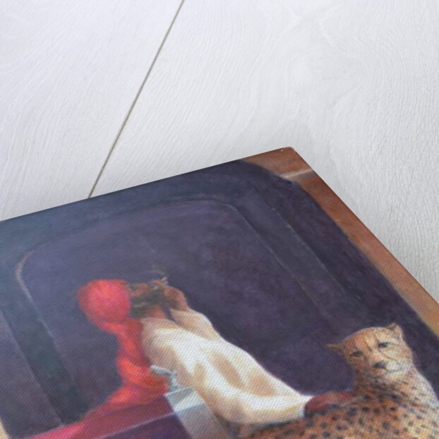 Chauffeur + cheetah, 2019 by Lincoln Seligman