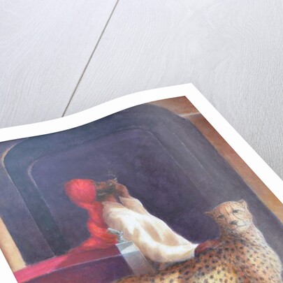 Chauffeur + cheetah, 2019 by Lincoln Seligman