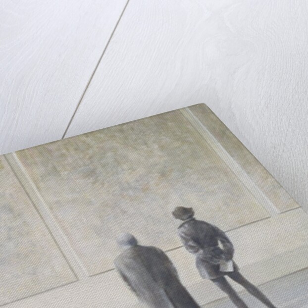 Man and Woman in an Art Gallery, c.1985 by Lincoln Seligman