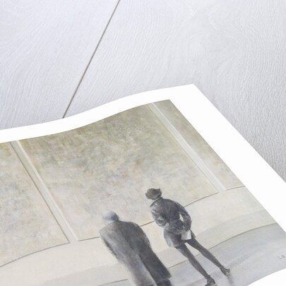 Man and Woman in an Art Gallery, c.1985 by Lincoln Seligman