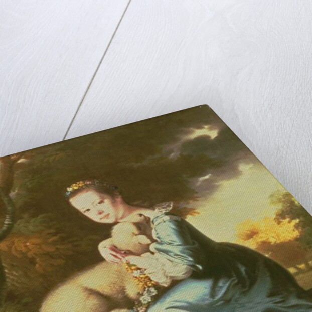 Miss Frances Warren, early 1760s by Joseph Wright of Derby