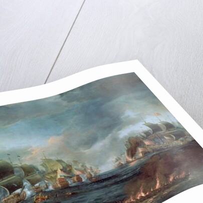 The Battle of Lowestoft, June 3rd, 1665 by Adriaen van Diest