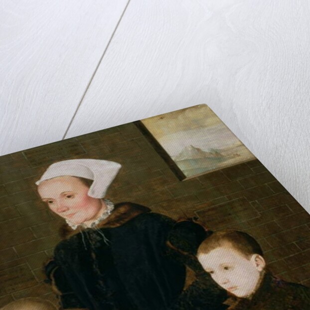 Alice Barnham and her Two Sons Martin and Steven, 1557 by English School
