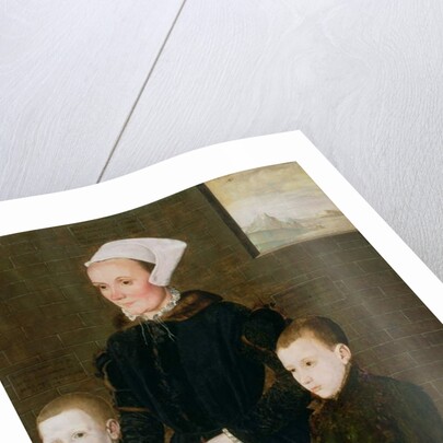 Alice Barnham and her Two Sons Martin and Steven, 1557 by English School