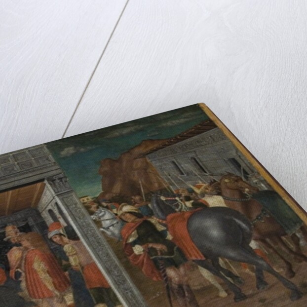 The Announcement of the Death of Uriah to King David and Bathsheba by Domenico Morone