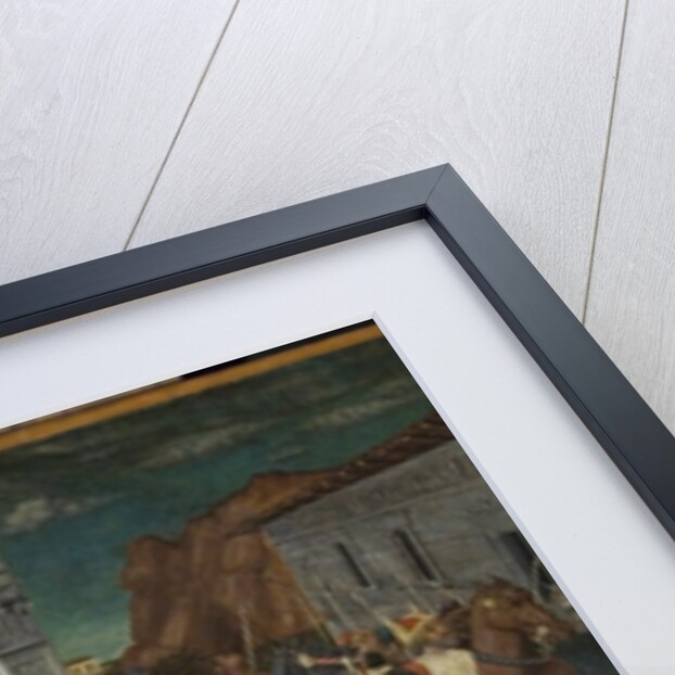 The Announcement of the Death of Uriah to King David and Bathsheba by Domenico Morone