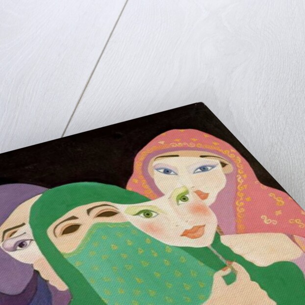 Masks, 1989 by Laila Shawa