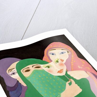 Masks, 1989 by Laila Shawa