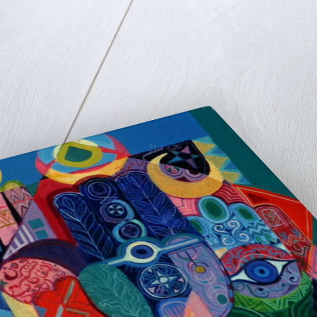 Hands as Amulets I, 1992 by Laila Shawa