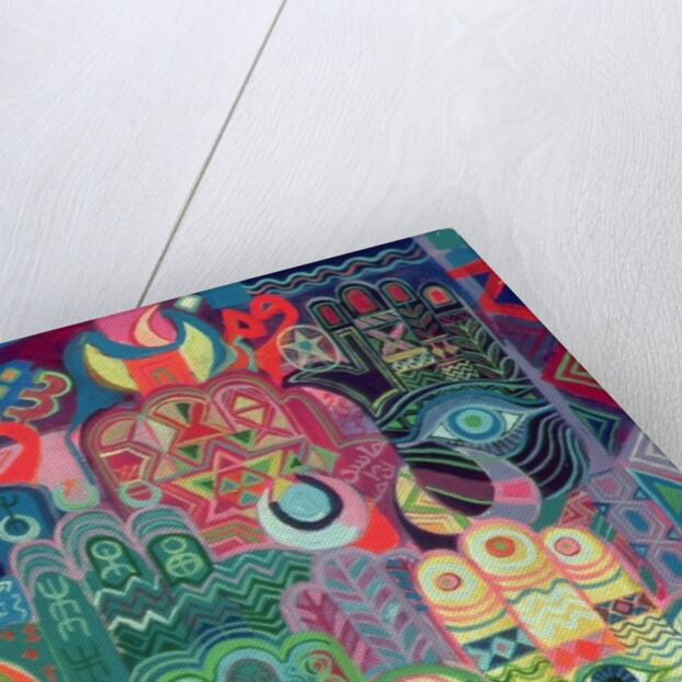 Hands as Amulets II, 1992 by Laila Shawa