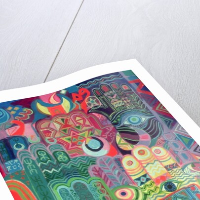 Hands as Amulets II, 1992 by Laila Shawa