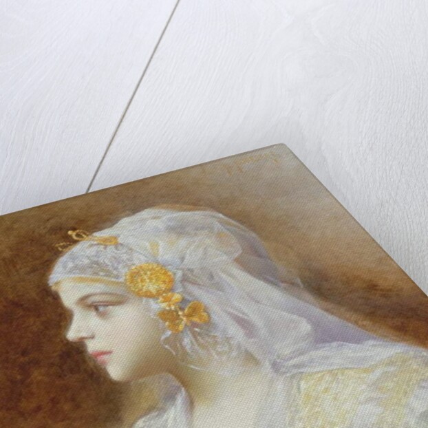 Portrait of a Girl by Leon Auguste Cesar Hodebert