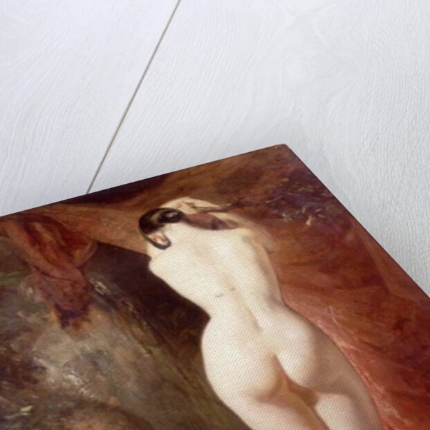 Diana standing by a waterfall by William Etty