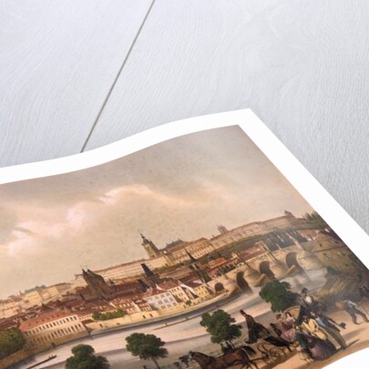 View of the Little Quarter and Prague Castle Hradcany, c.1845 by Francois Joseph Sandmann