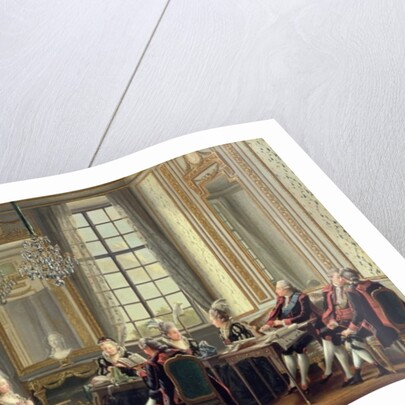 Conversation at Drottningholms Palace, 1779 by Pehr Hillestrom