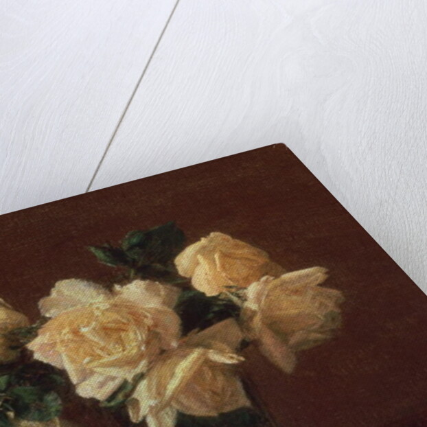 Yellow Roses by Ignace Henri Jean Fantin-Latour