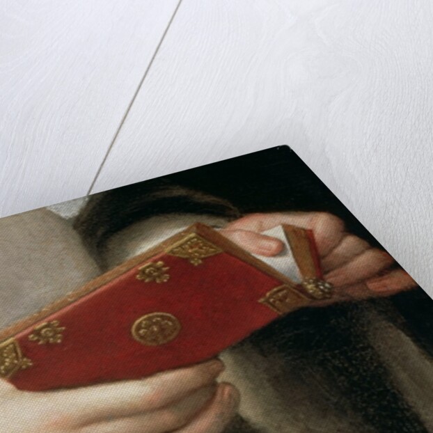 Portrait of the Artist's Sister in the Garb of a Nun, detail of her prayer book by Sofonisba Anguissola