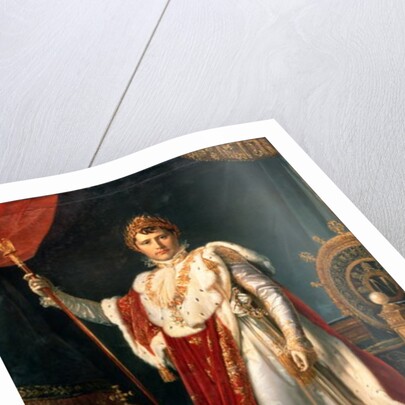Napoleon Bonaparte in his coronation rob, c.1804 by Francois Pascal Simon Baron Gerard