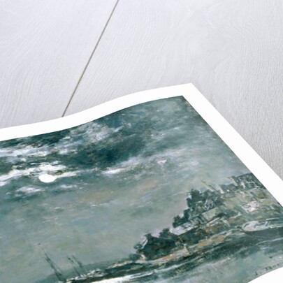 Moonlit Seascape by Eugene Louis Boudin