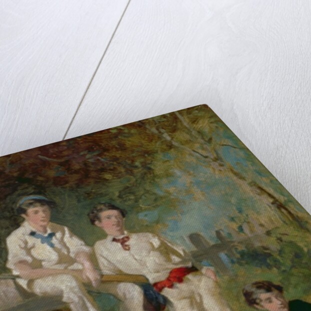 Three Young Cricketers, c.1883 by George Elgar Hicks