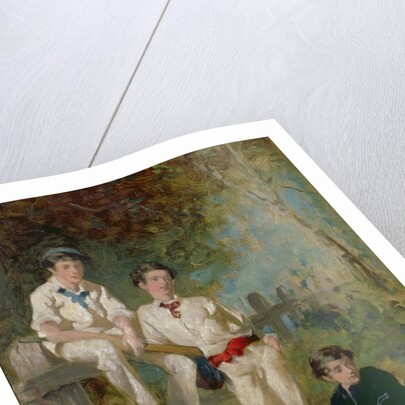 Three Young Cricketers, c.1883 by George Elgar Hicks