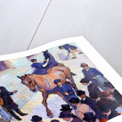 A Sale at Tattersalls, 1911 by Robert Polhill Bevan