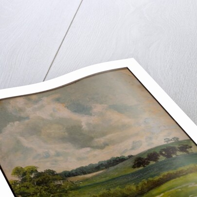 One of the 'Three Landscape Sketches' by Hubert von Herkomer