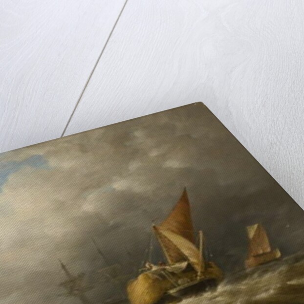 Hay Barges in the Thames Estuary by Alfred Herbert