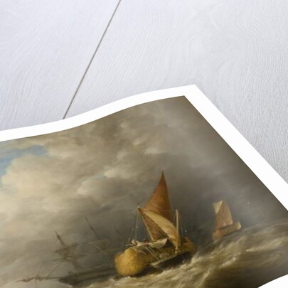 Hay Barges in the Thames Estuary by Alfred Herbert