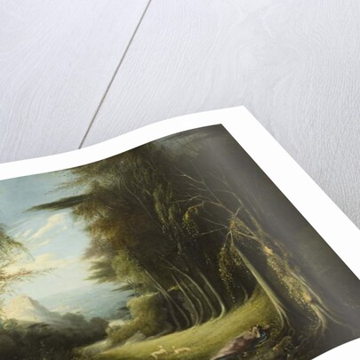 Diana asleep in a Woodland Glade by English School