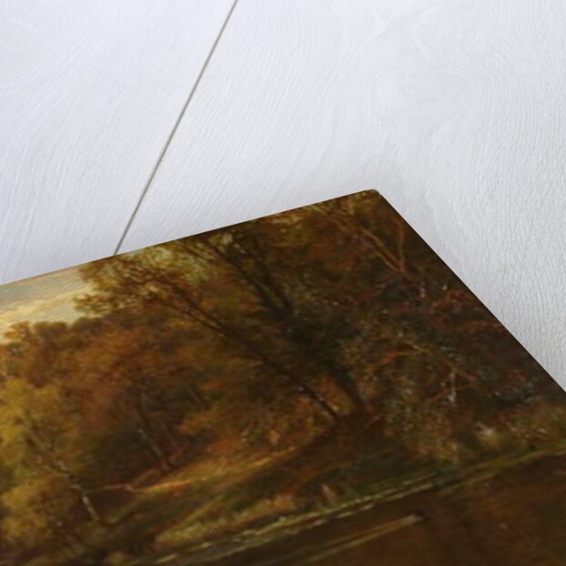 Swanbourne Lake Autumn, Arundel Park Sunset, 1883 by Alfred Augustus Glendening