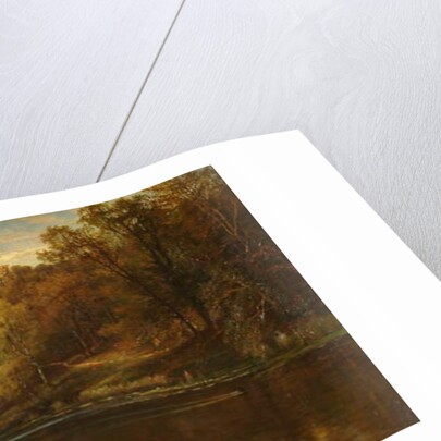 Swanbourne Lake Autumn, Arundel Park Sunset, 1883 by Alfred Augustus Glendening