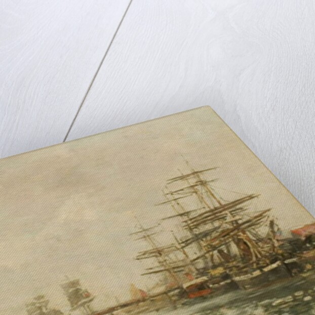 Port d'Honfleur by Eugene Louis Boudin