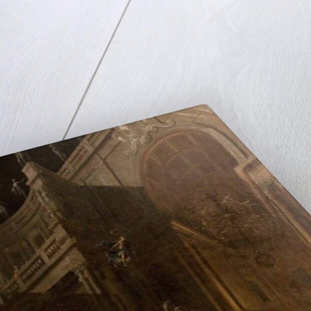 Architectural Fantasy with Figures by Stefano Orlandi