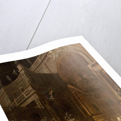 Architectural Fantasy with Figures by Stefano Orlandi