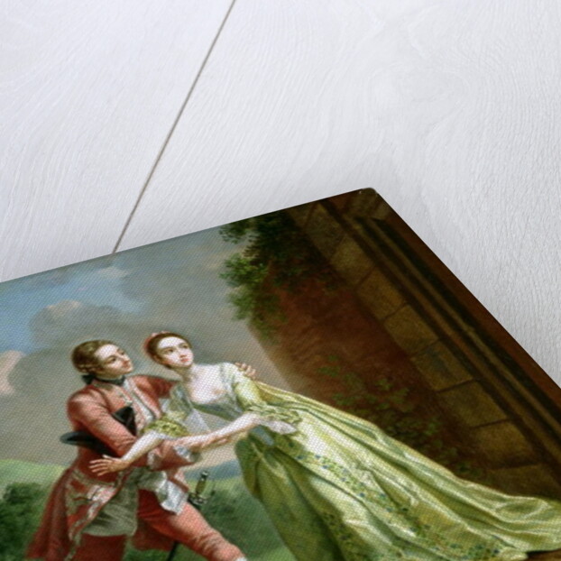 Robert Lovelace preparing to abduct Clarissa Harlowe by Francis Hayman