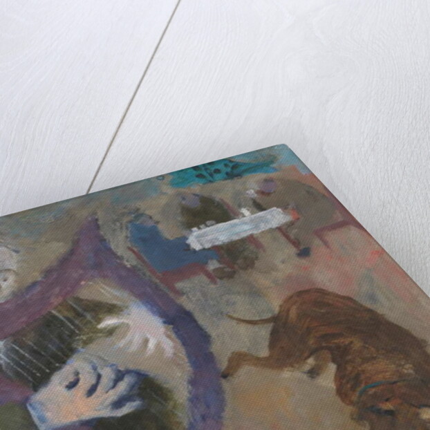 Harpist at the Greenfish Cafe, 2011 by Susan Bower