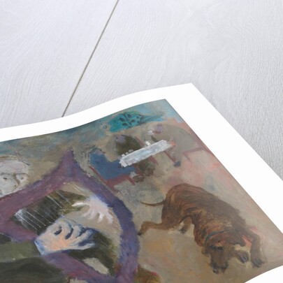 Harpist at the Greenfish Cafe, 2011 by Susan Bower