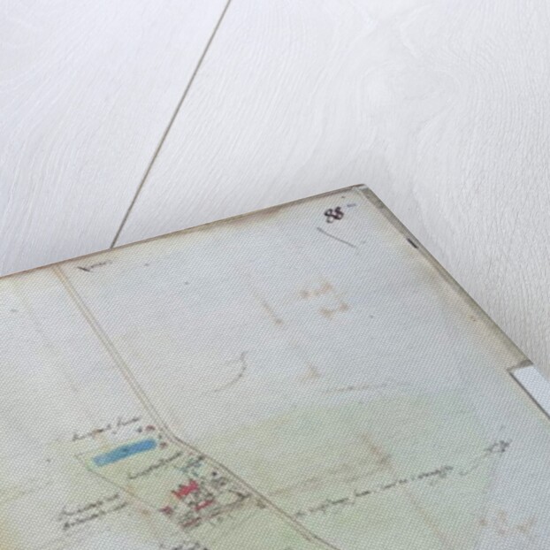 Ms 25517/1 fol.88 Map of the village of Belchamp St. Paul, 1576 by Israel Amyce