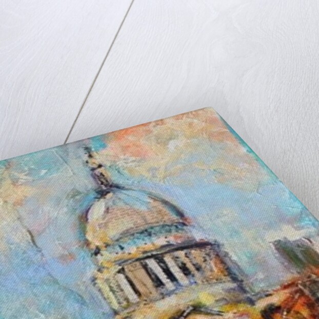 St Paul's from the Millennium Bridge, 2014 by Sylvia Paul