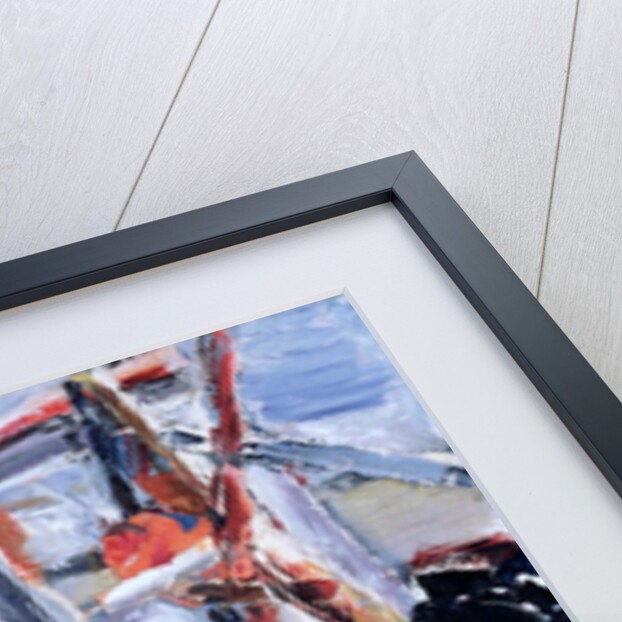 Boat with Red Buoy by Sylvia Paul