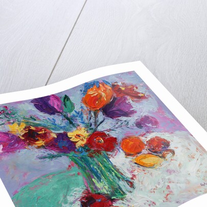 Tulips and Fruit, 2017 by Sylvia Paul