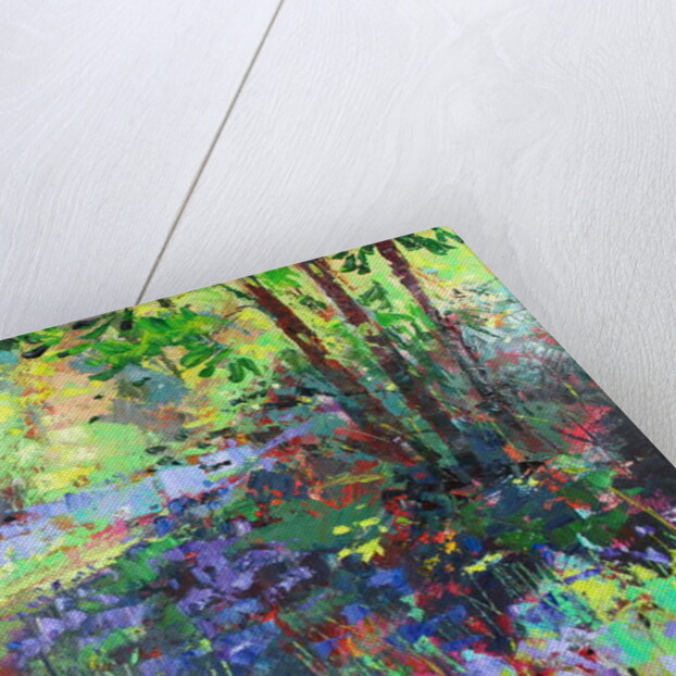 Path Through the Bluebells, 2018 by Sylvia Paul